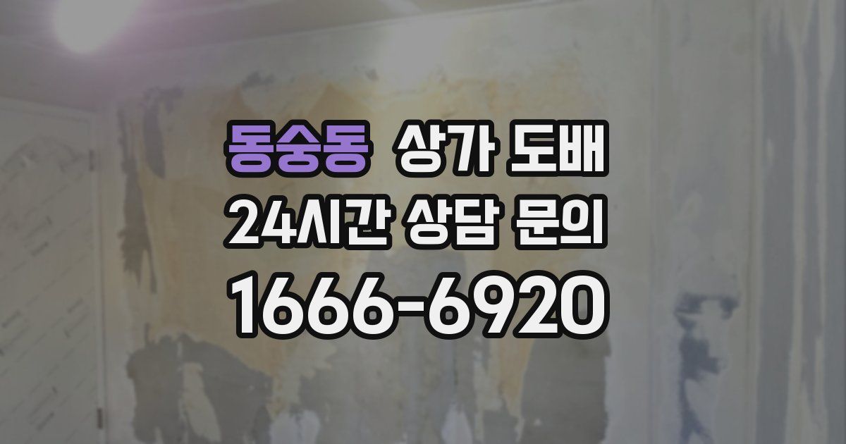 동숭동 상가 도배