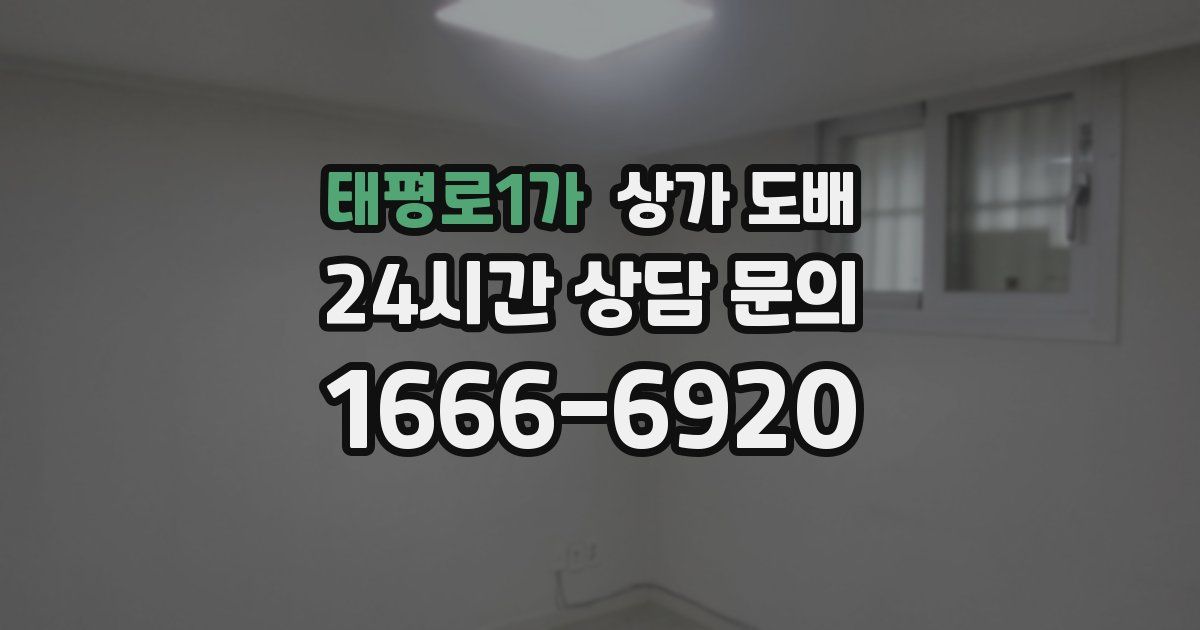 태평로1가 상가 도배