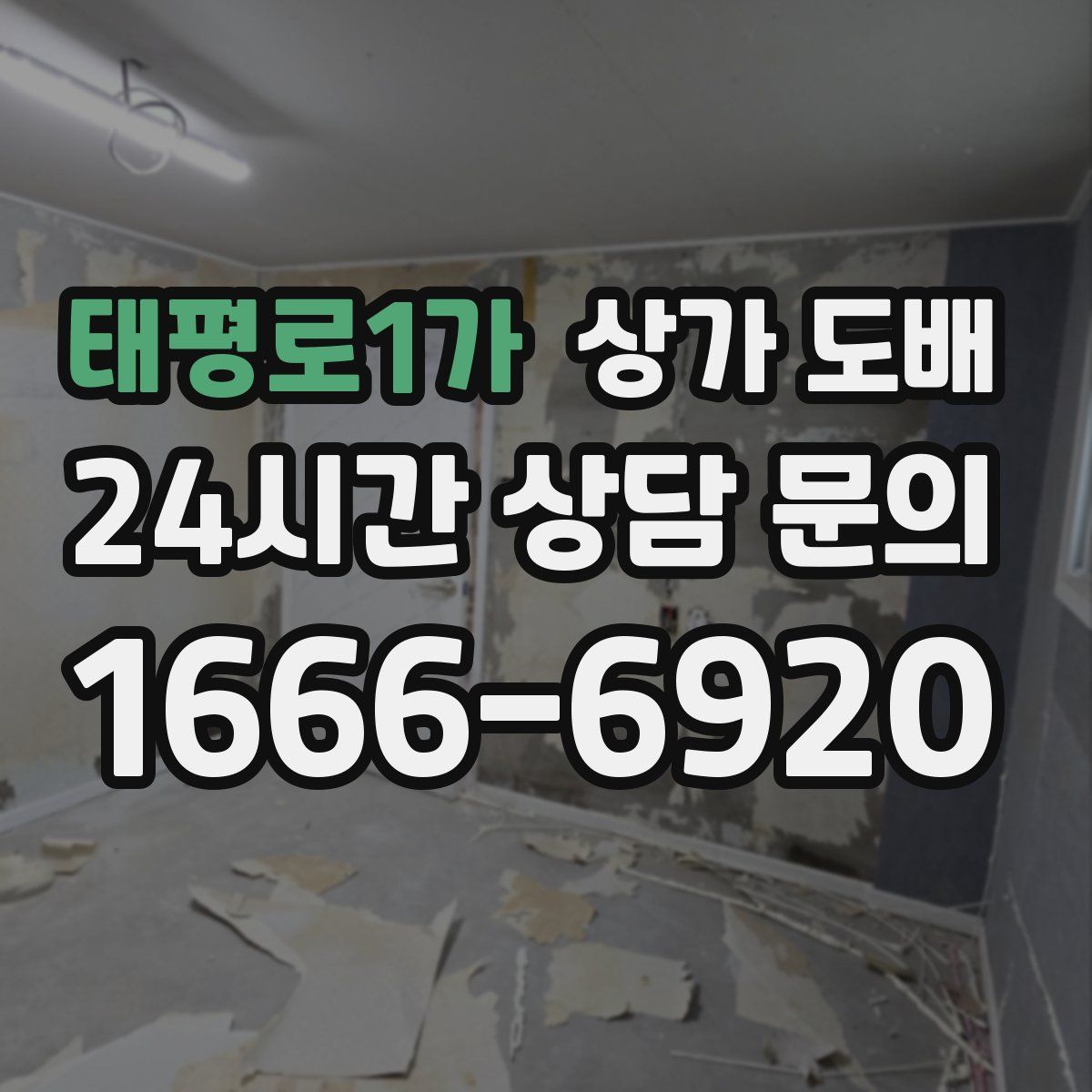 태평로1가 상가 도배