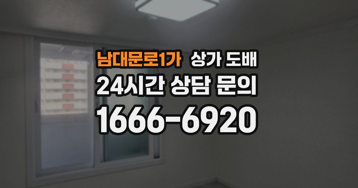 남대문로1가 상가 도배