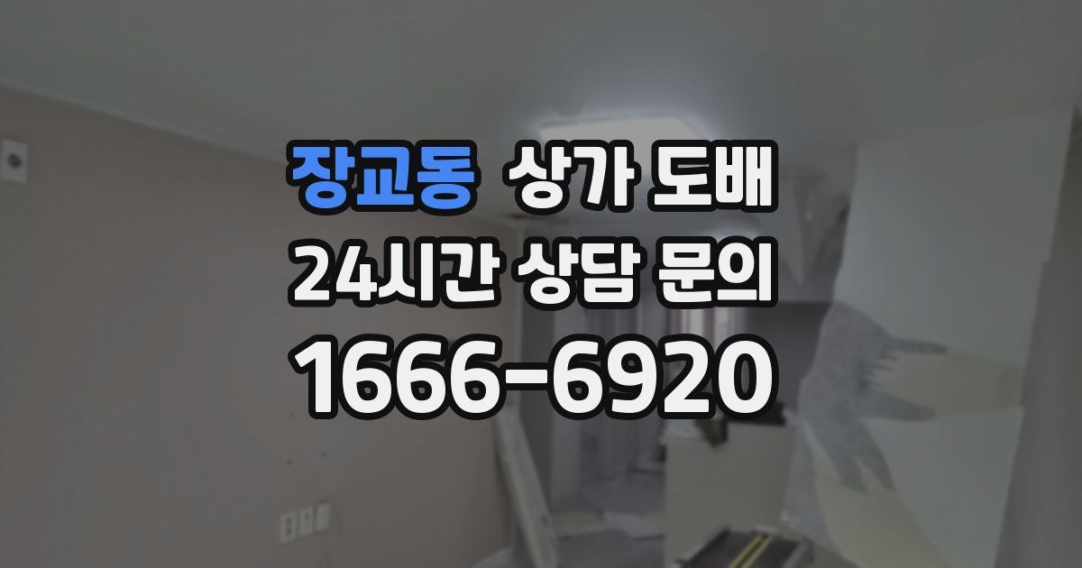 장교동 상가 도배