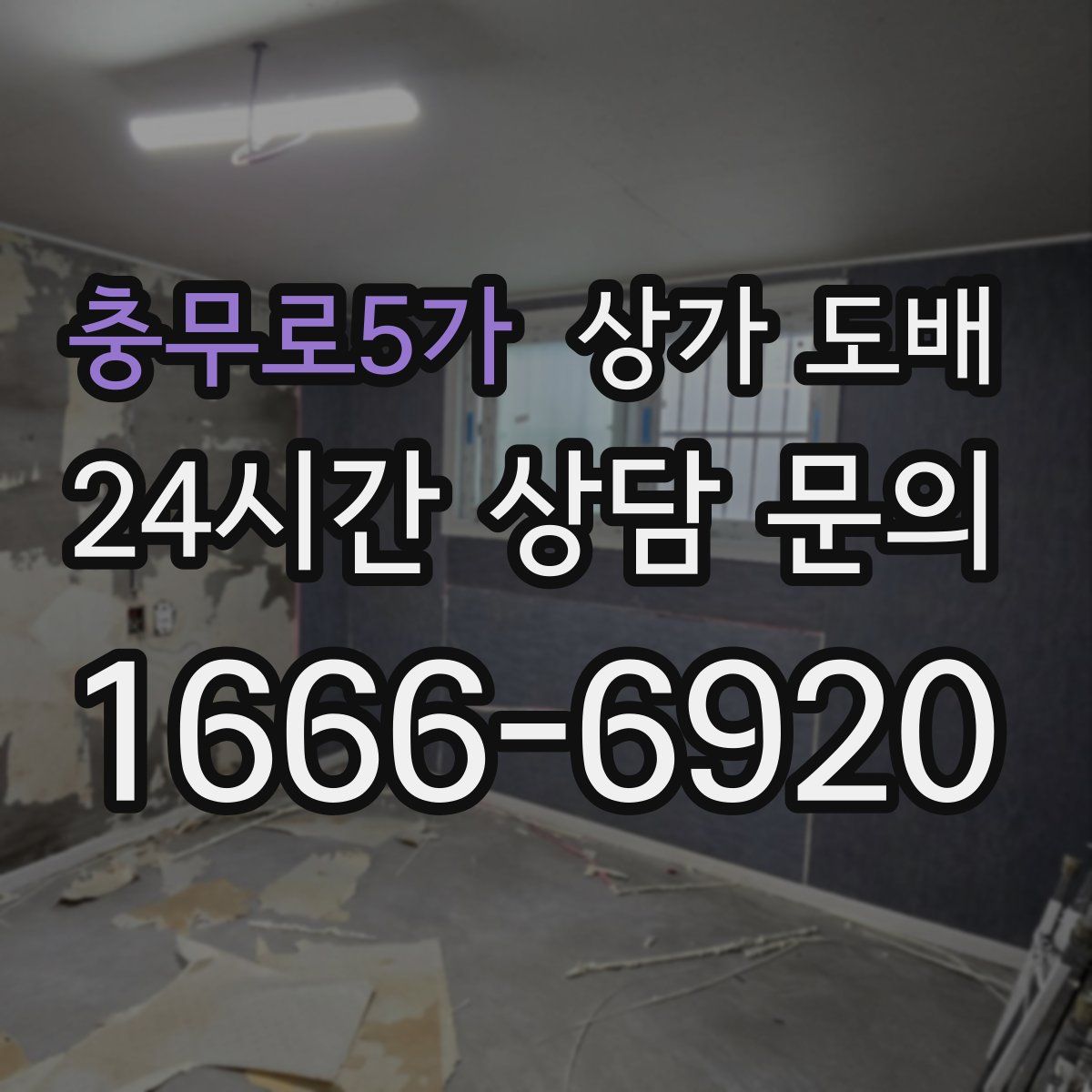 충무로5가 상가 도배