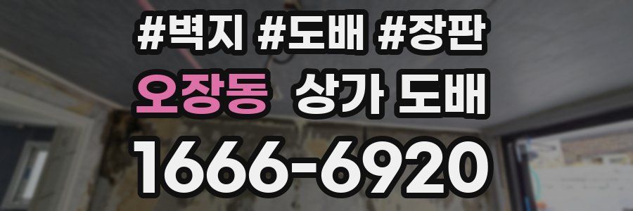오장동 상가 도배