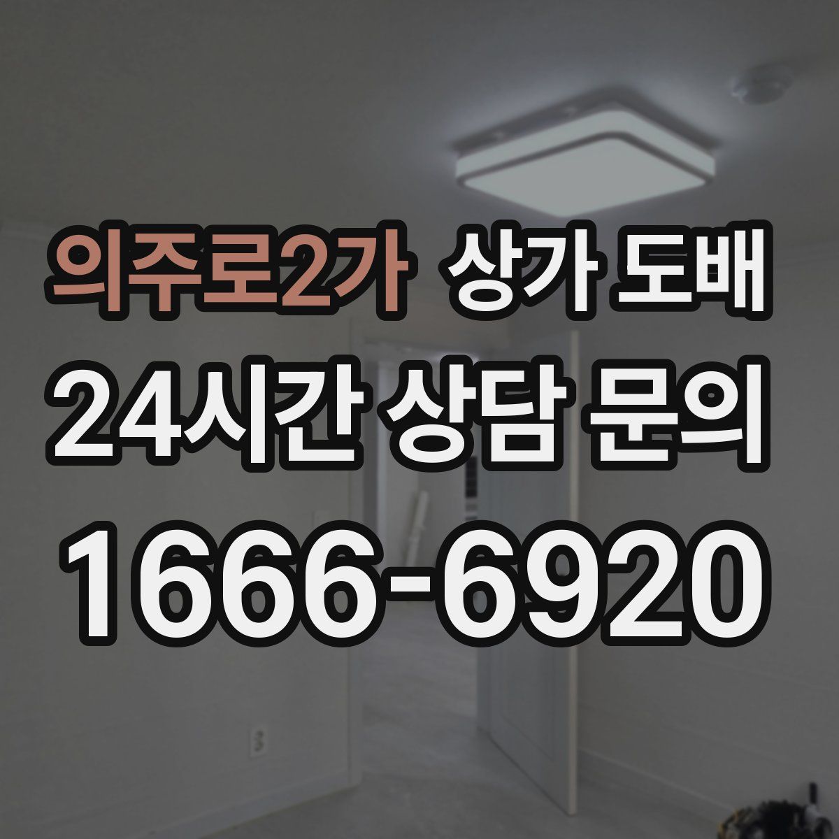 의주로2가 상가 도배