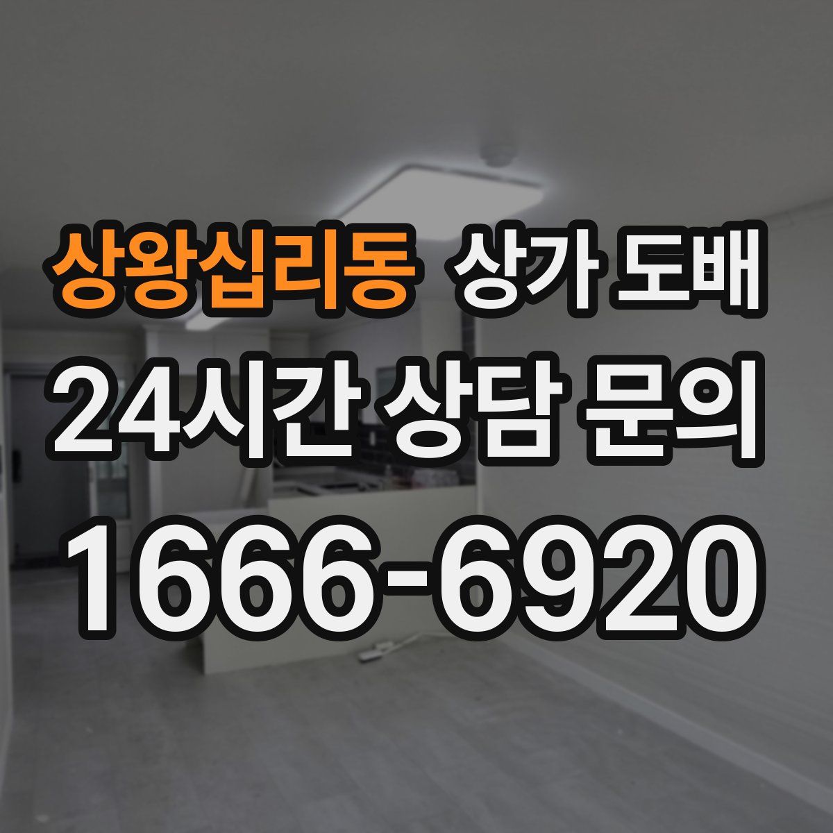 상왕십리동 상가 도배