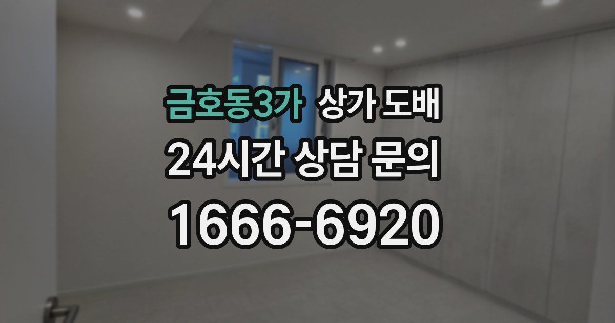 금호동3가 상가 도배