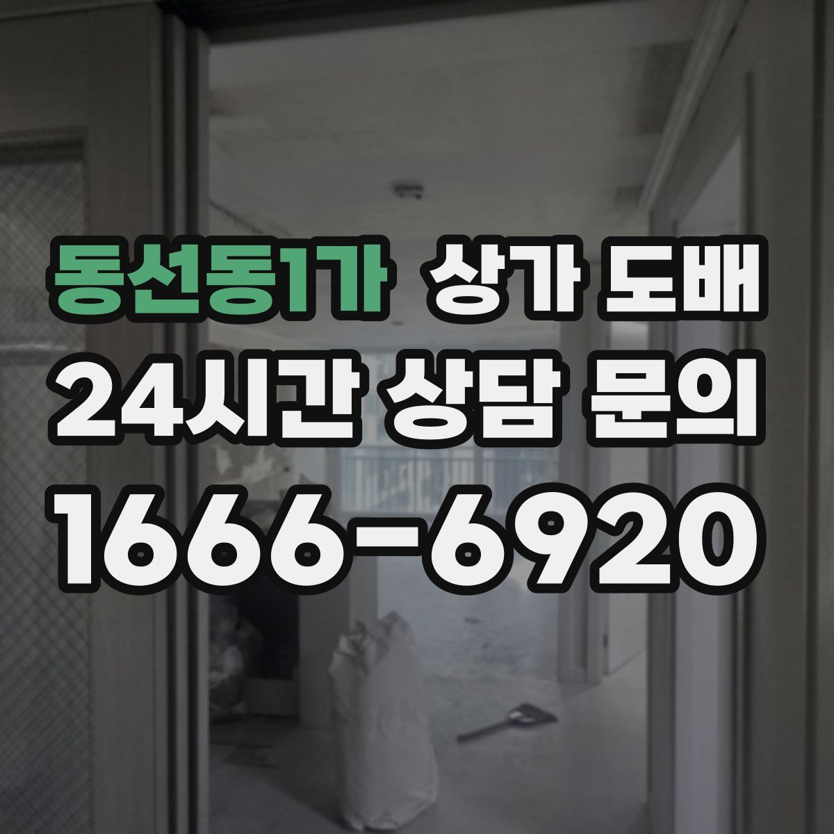 동선동1가 상가 도배