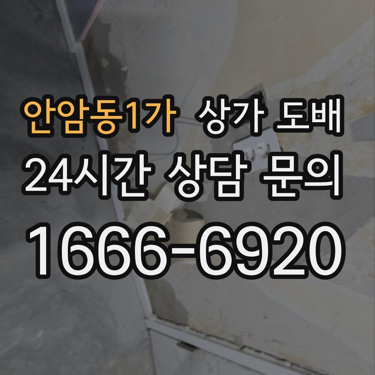 안암동1가 상가 도배