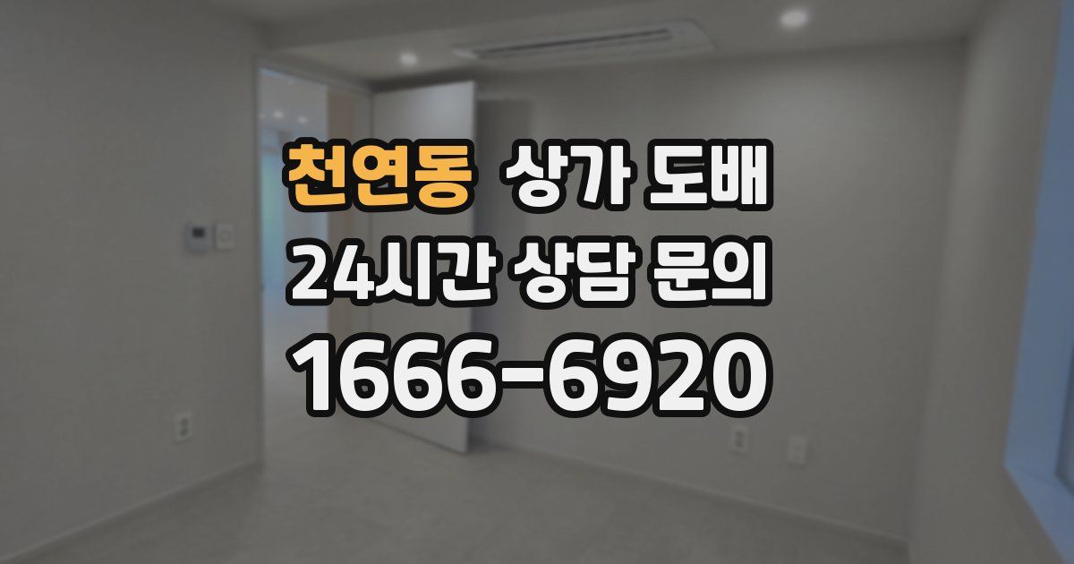 천연동 상가 도배