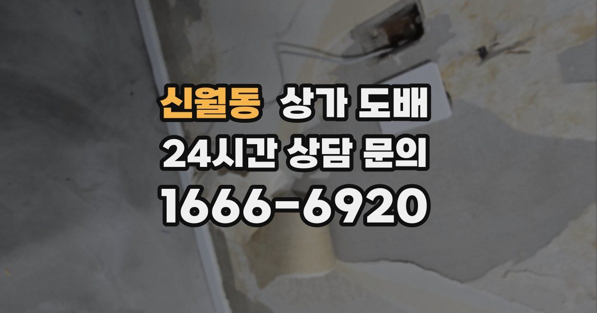 신월동 상가 도배