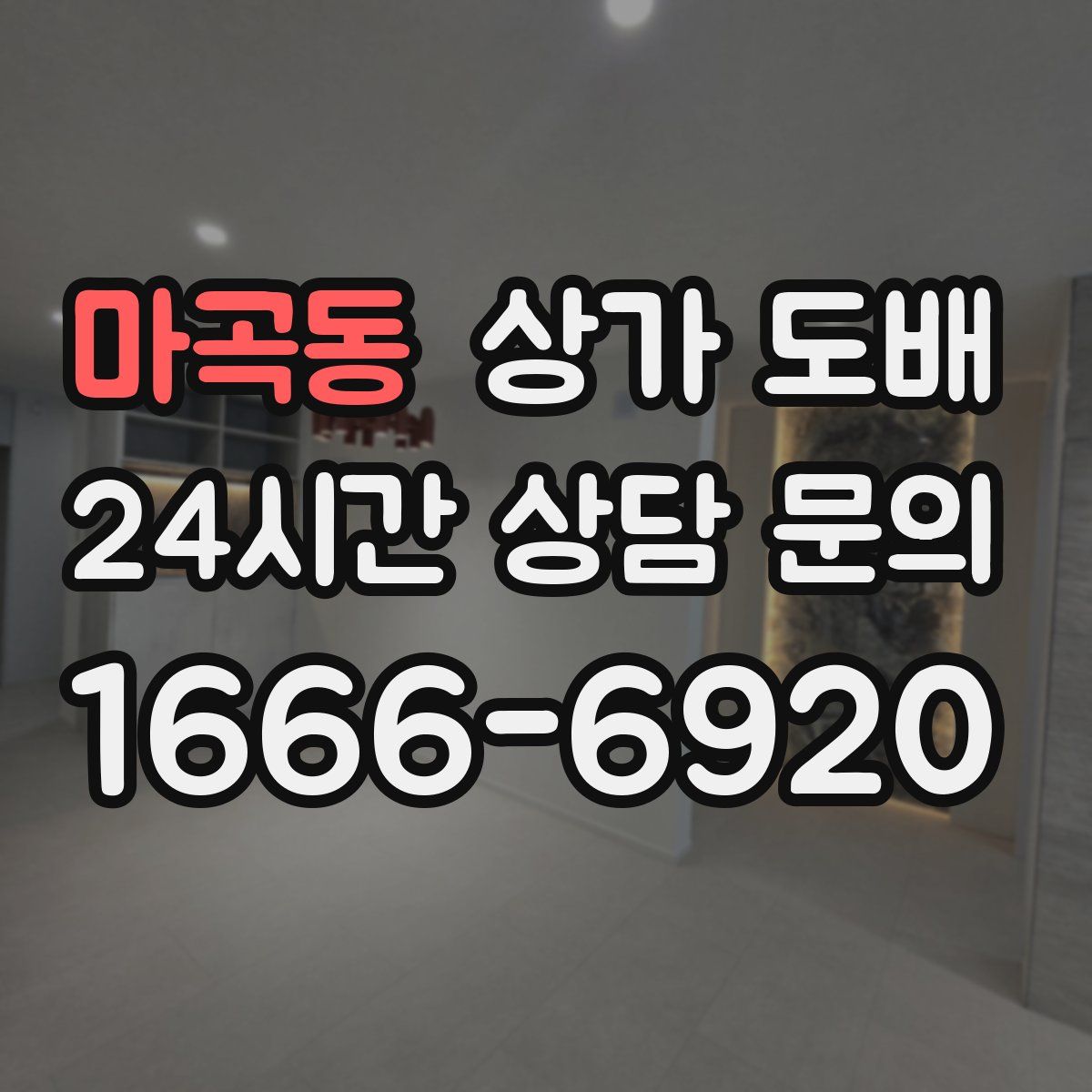 마곡동 상가 도배