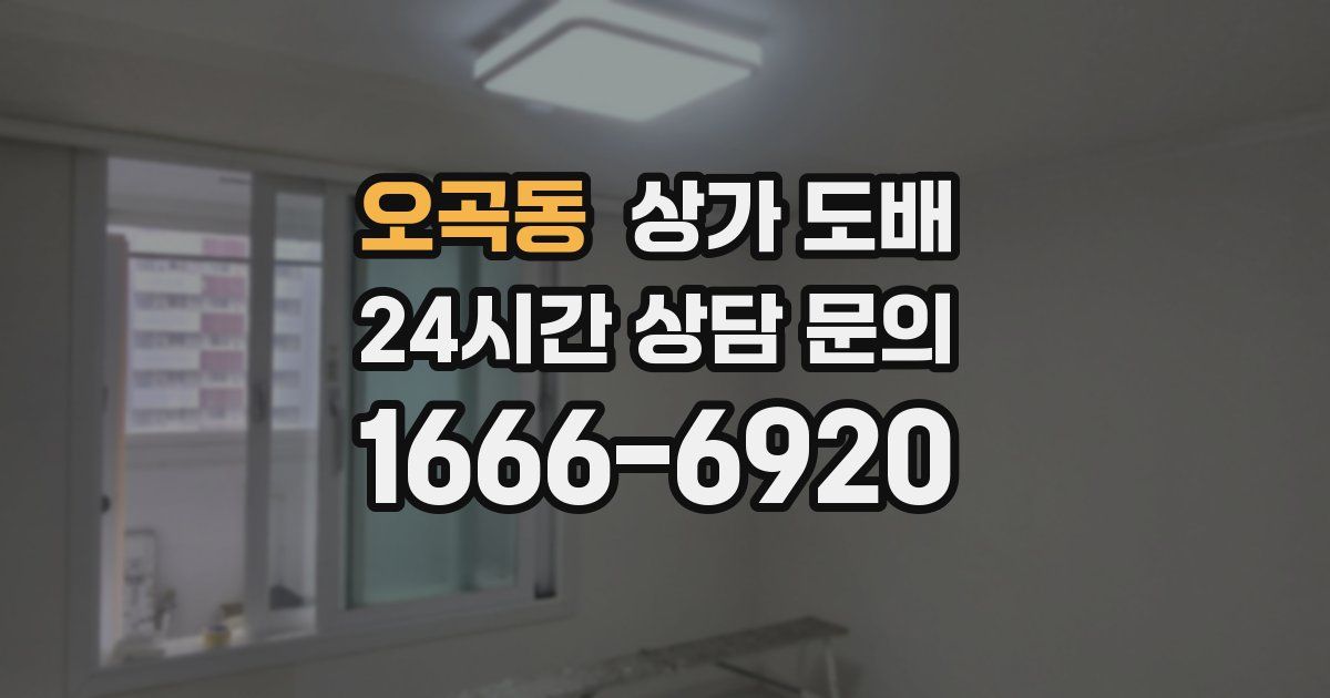 오곡동 상가 도배