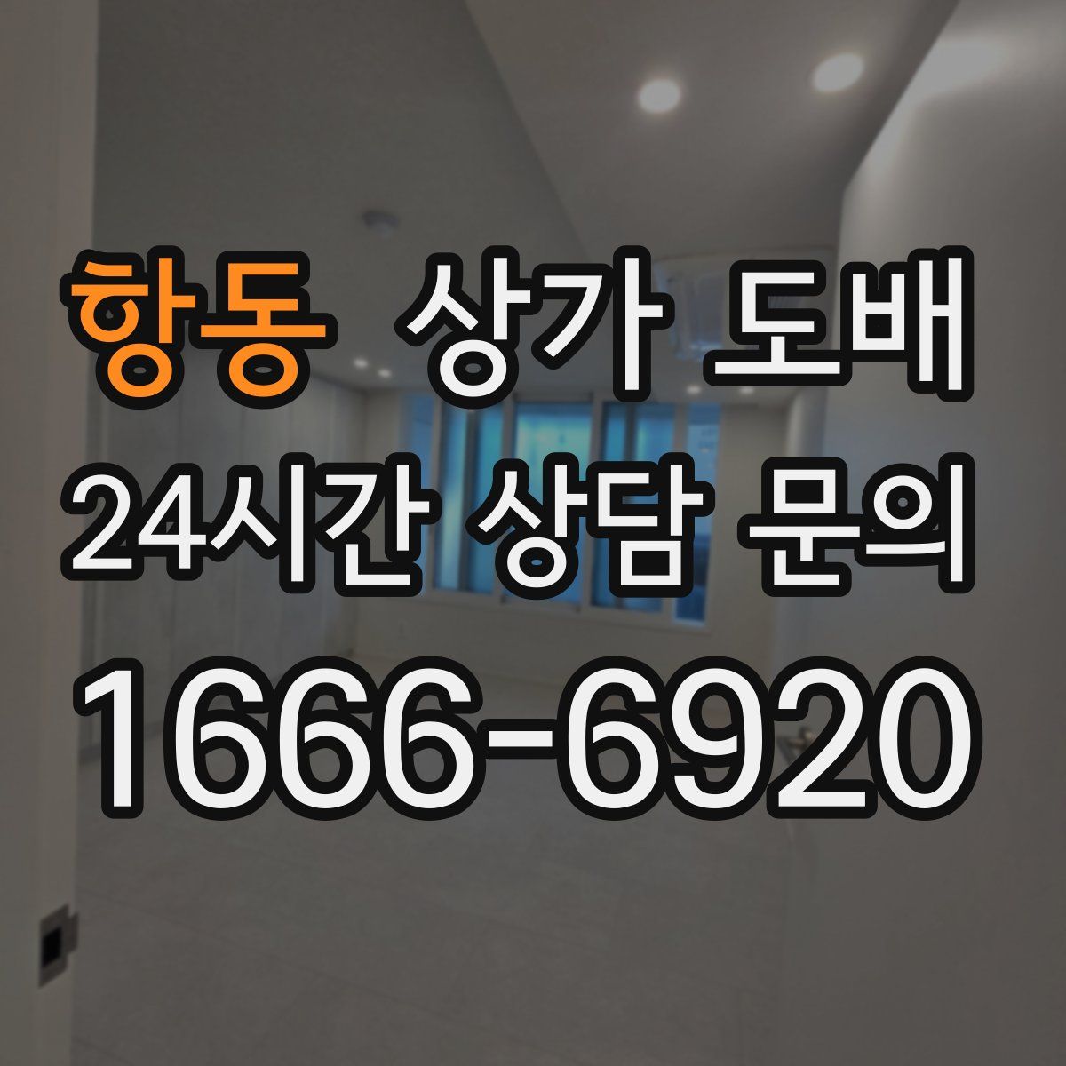 항동 상가 도배