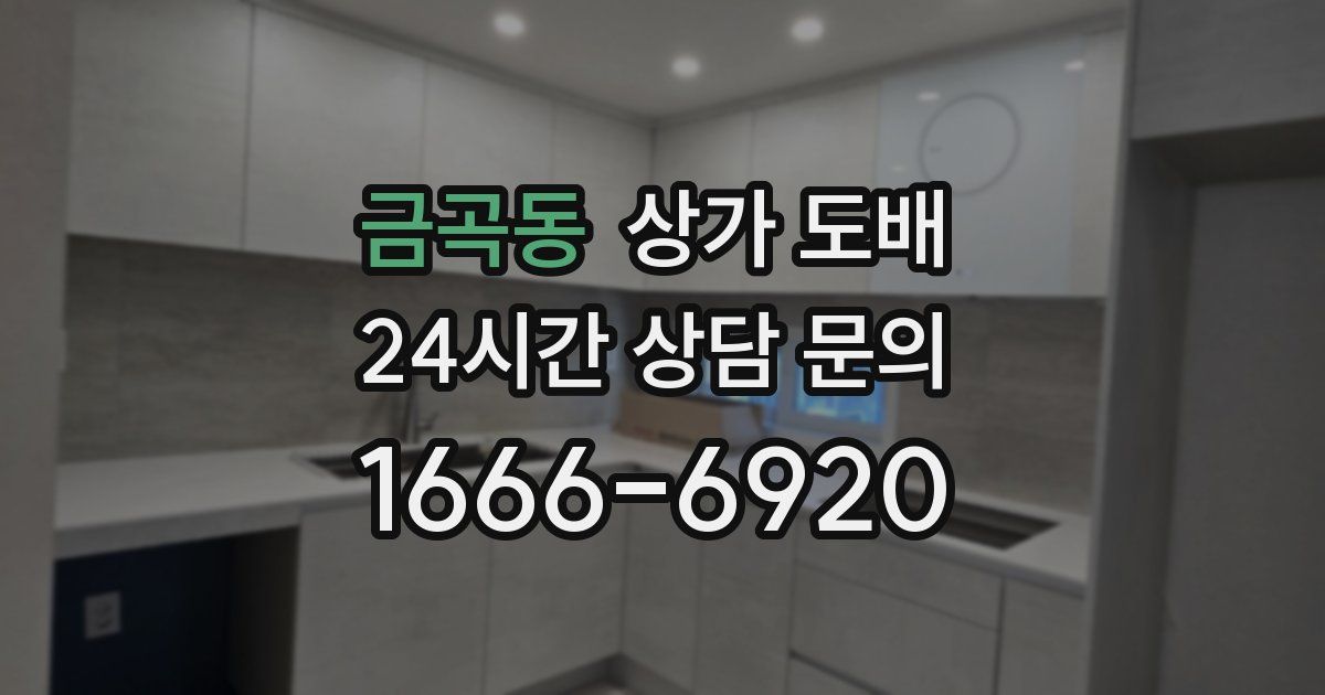 금곡동 상가 도배