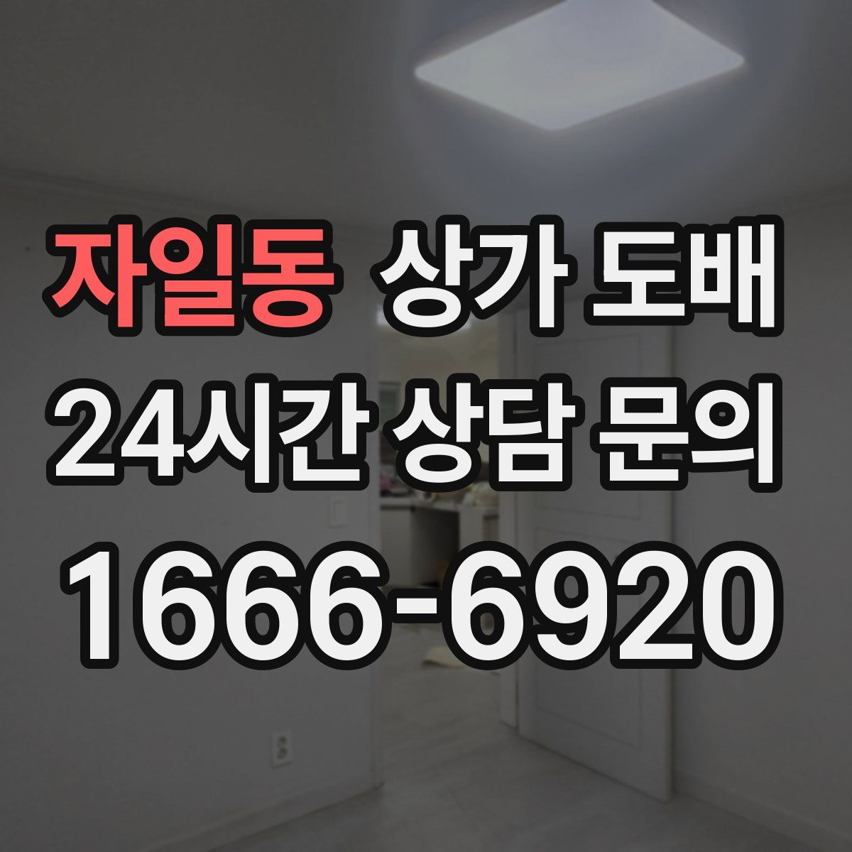 자일동 상가 도배