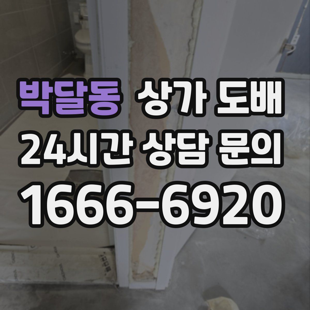 박달동 상가 도배