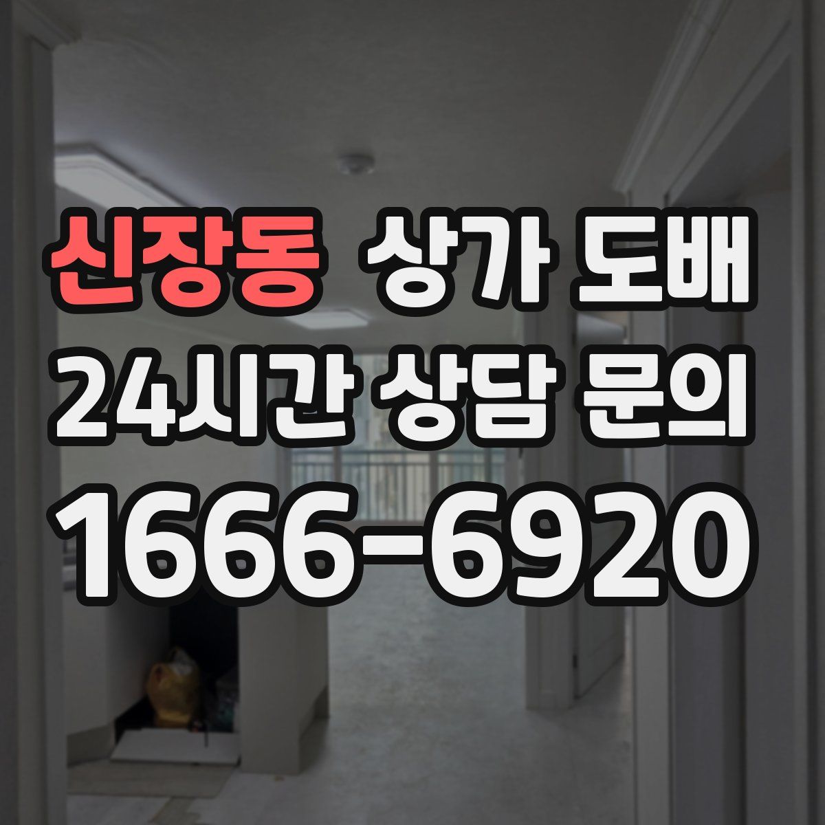 신장동 상가 도배
