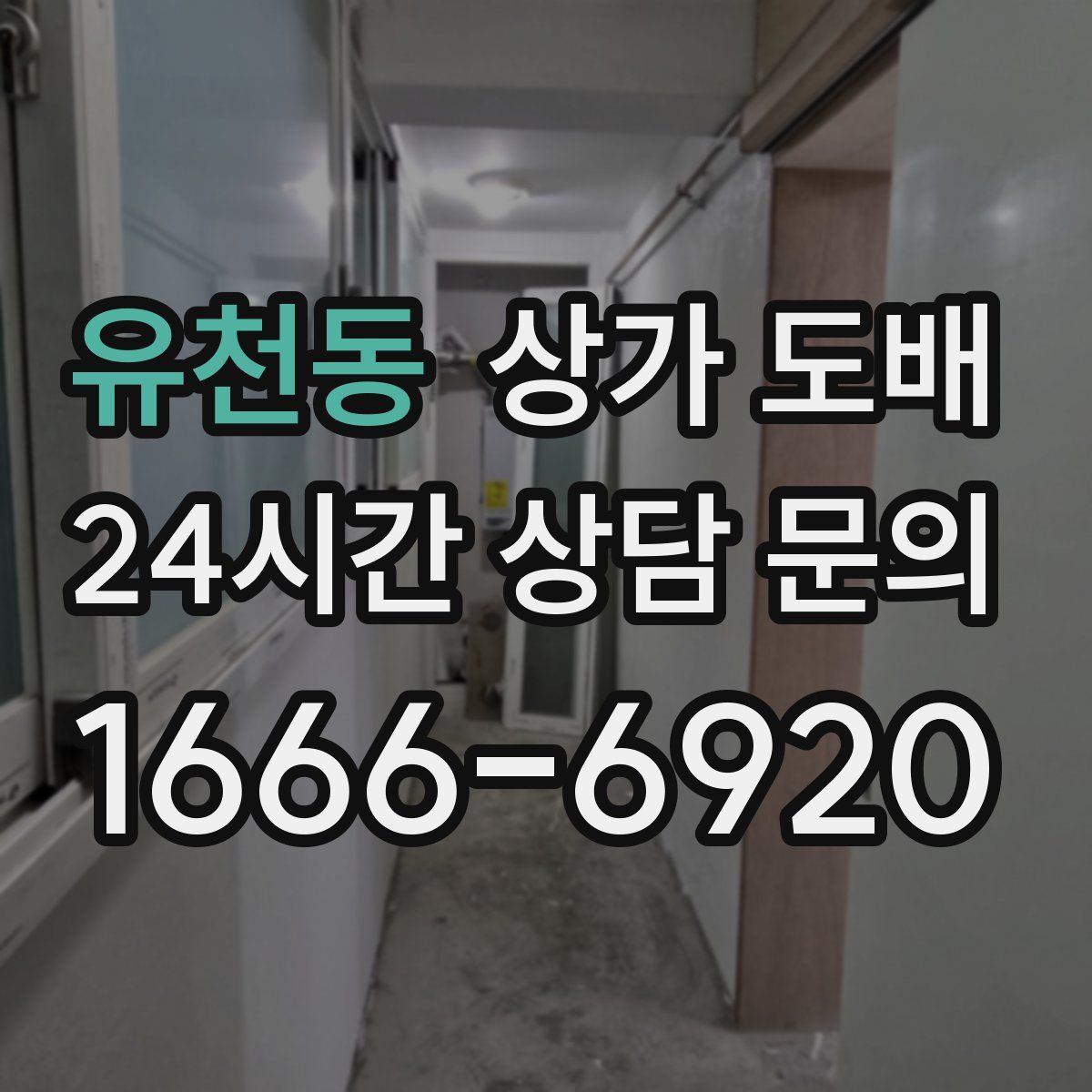 유천동 상가 도배