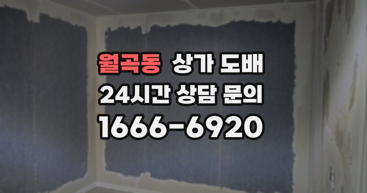 월곡동 상가 도배
