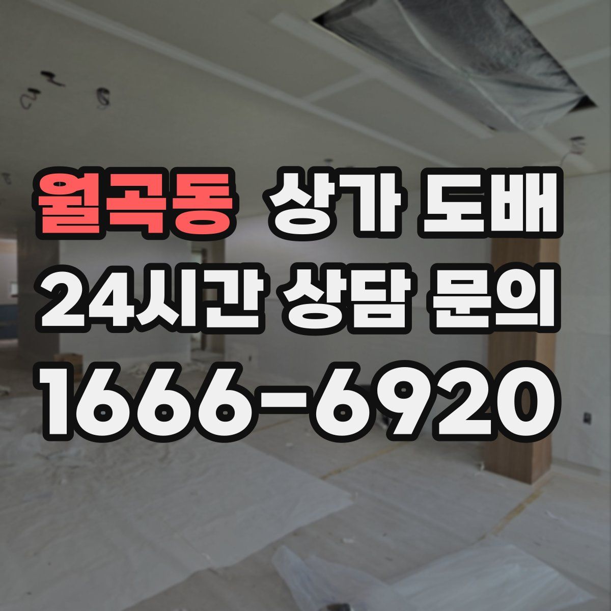 월곡동 상가 도배