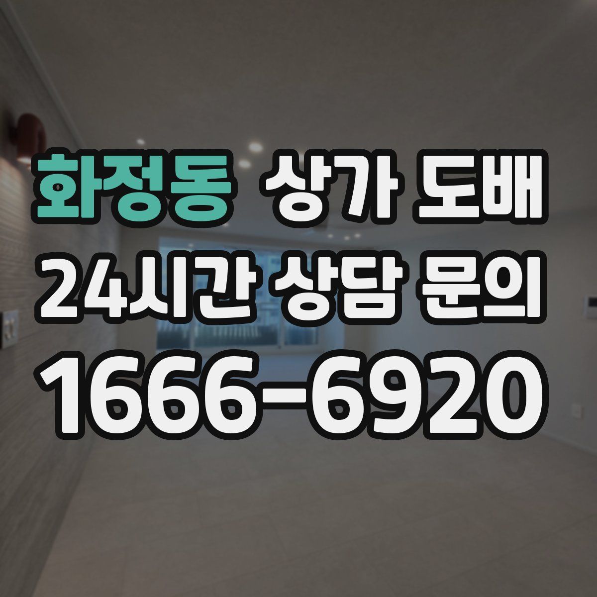 화정동 상가 도배