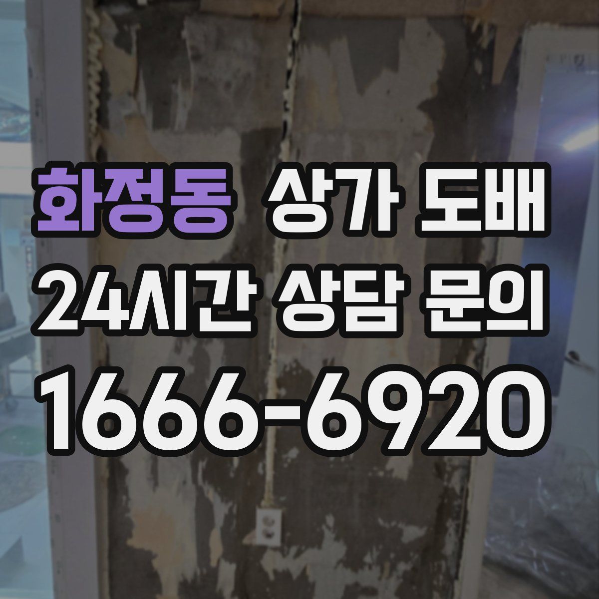 화정동 상가 도배