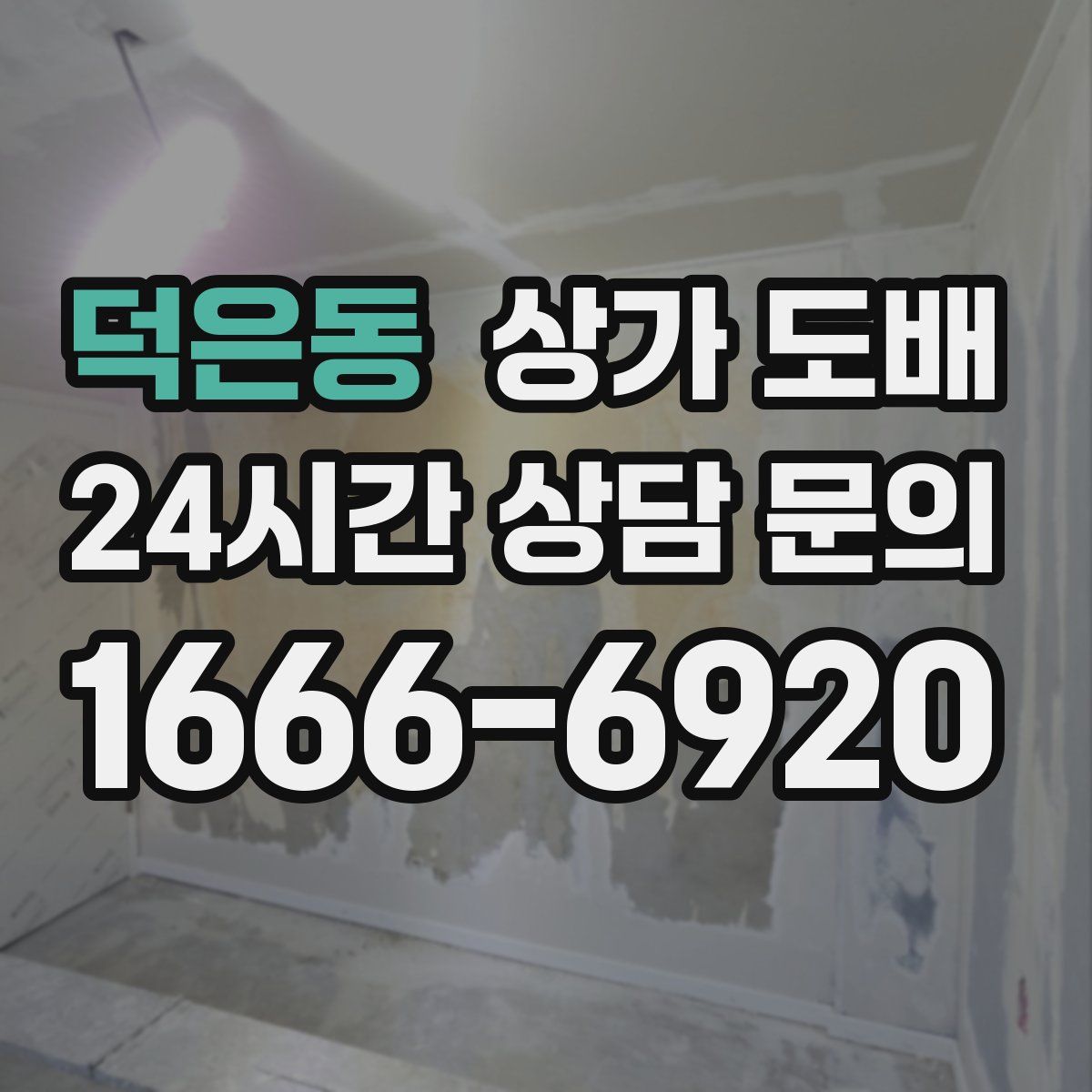 덕은동 상가 도배