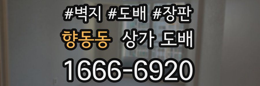 향동동 상가 도배