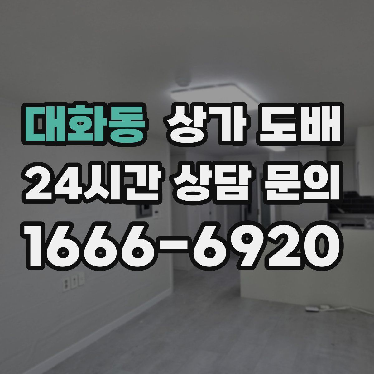 대화동 상가 도배