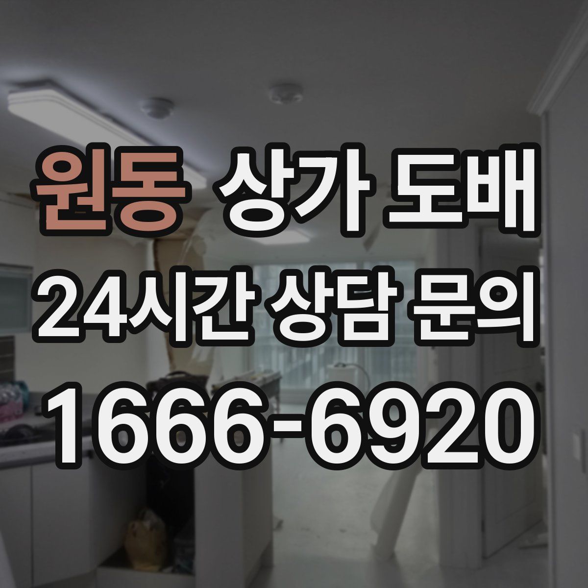 원동 상가 도배