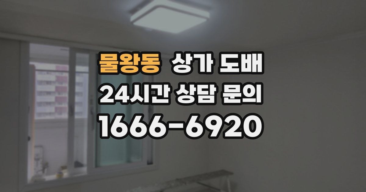 물왕동 상가 도배