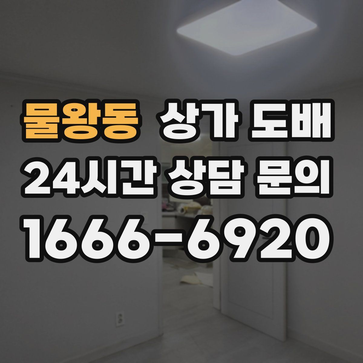 물왕동 상가 도배
