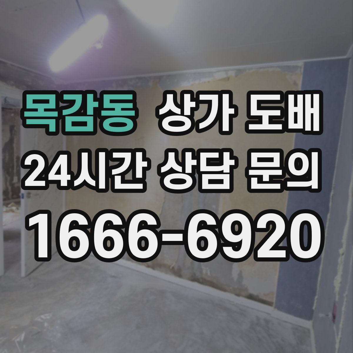 목감동 상가 도배