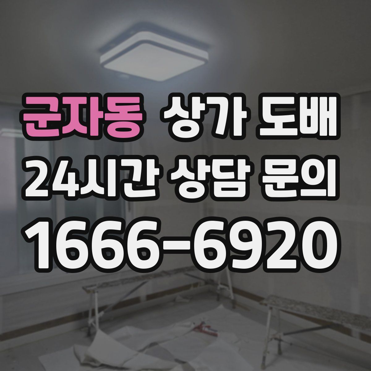 군자동 상가 도배