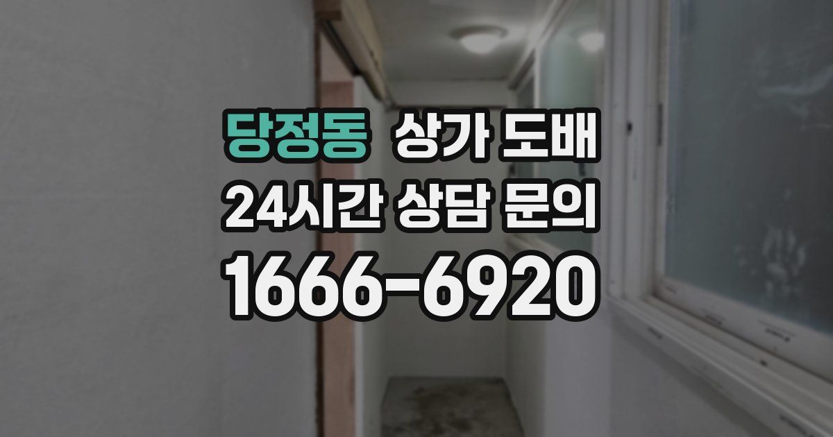 당정동 상가 도배