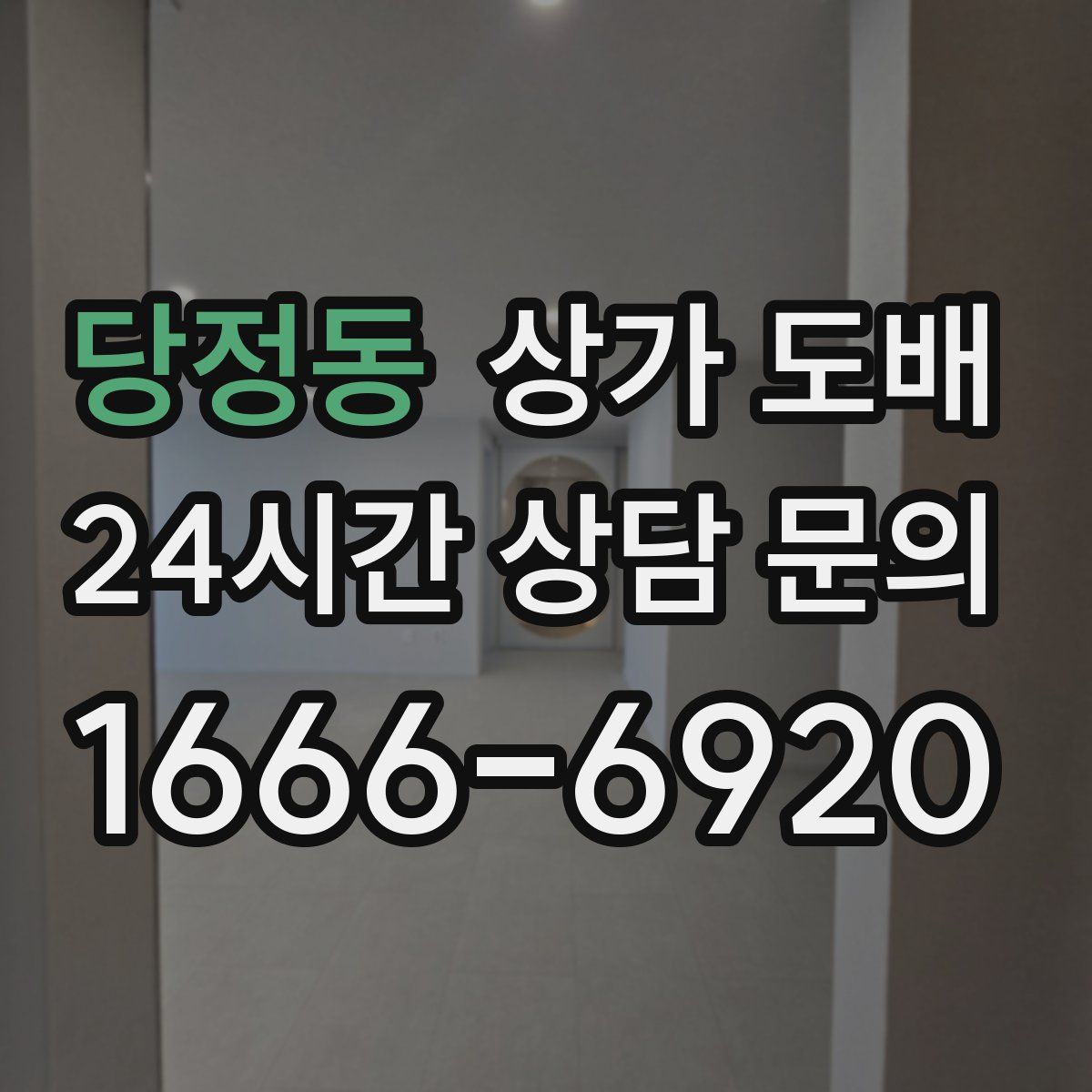 당정동 상가 도배