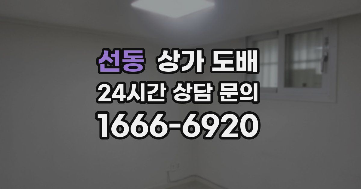 선동 상가 도배