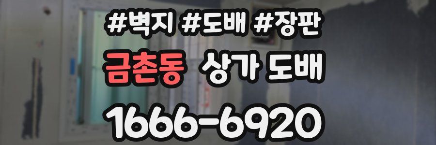 금촌동 상가 도배