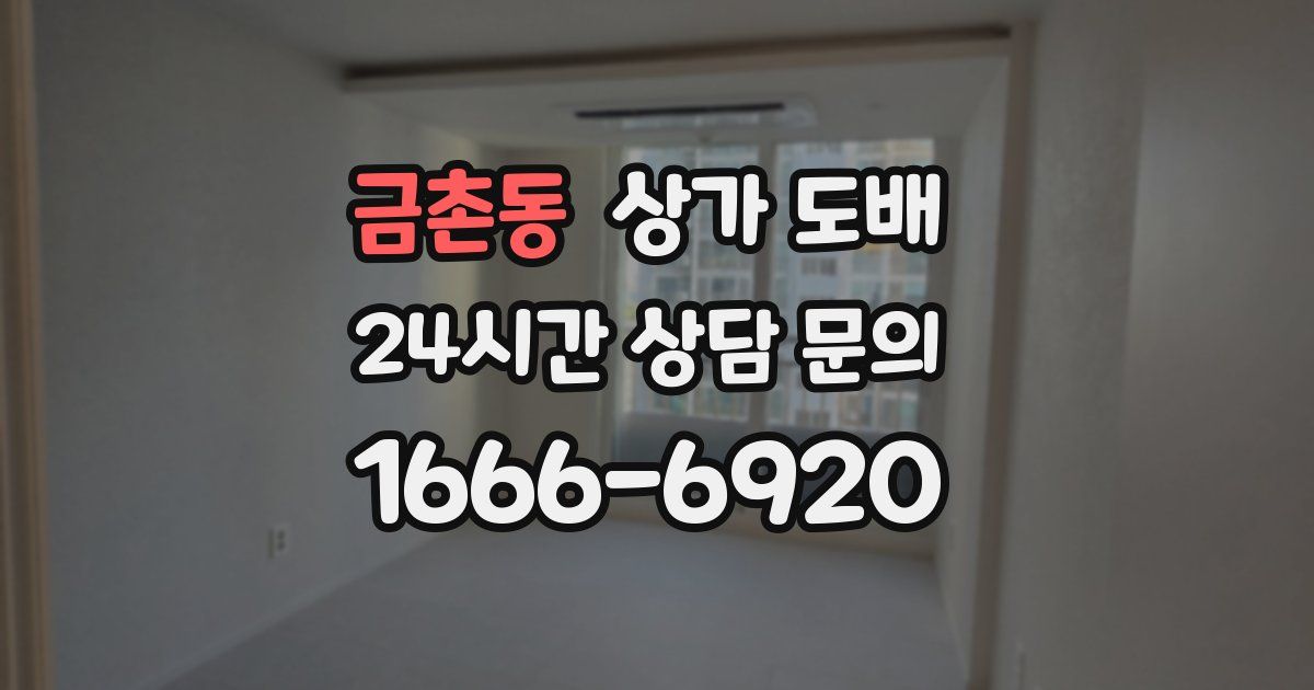 금촌동 상가 도배