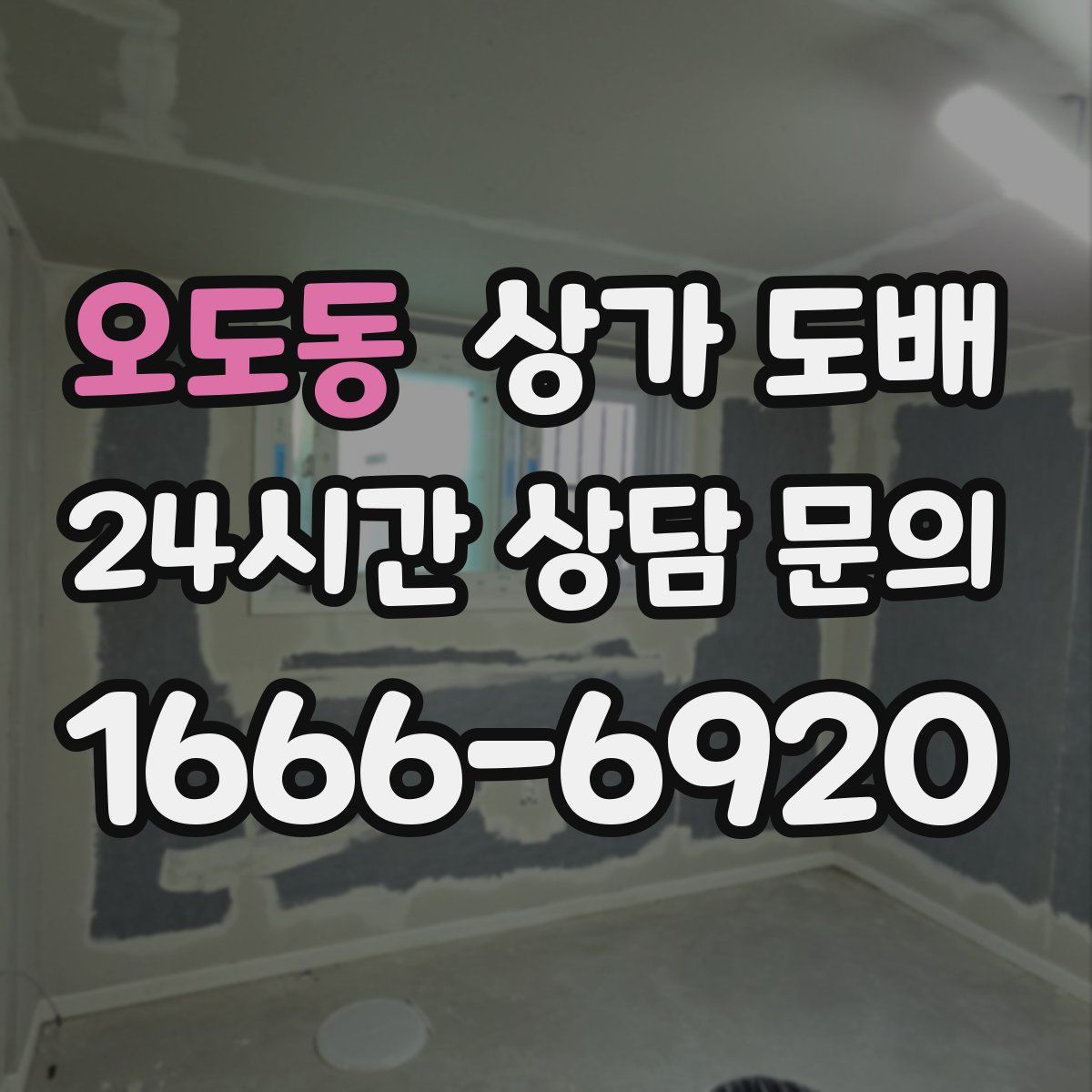 오도동 상가 도배