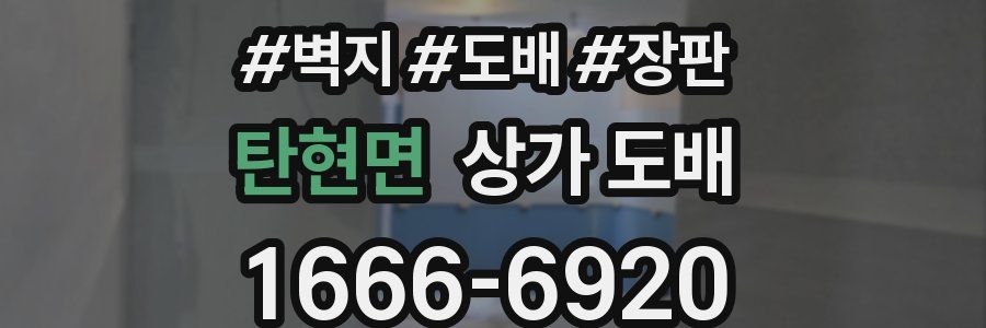 탄현면 상가 도배