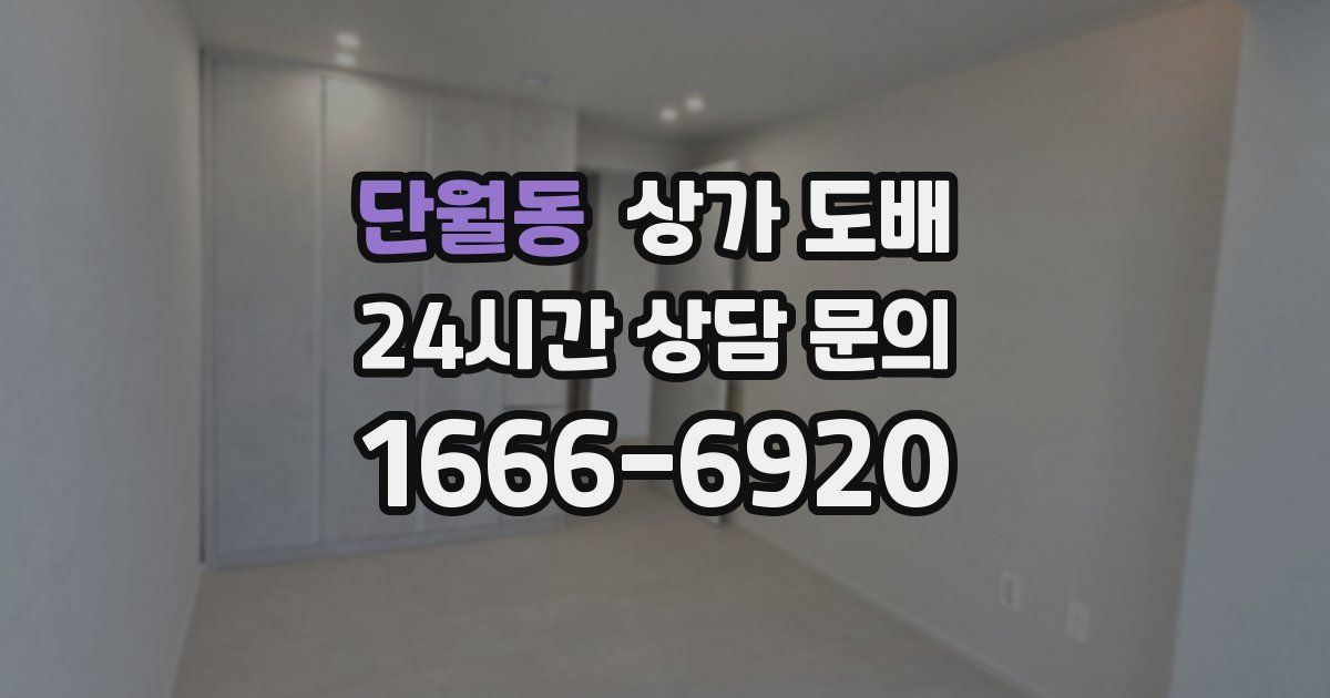 단월동 상가 도배
