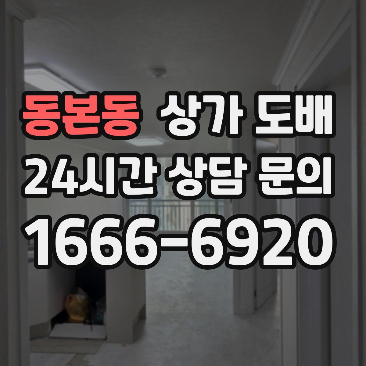 동본동 상가 도배