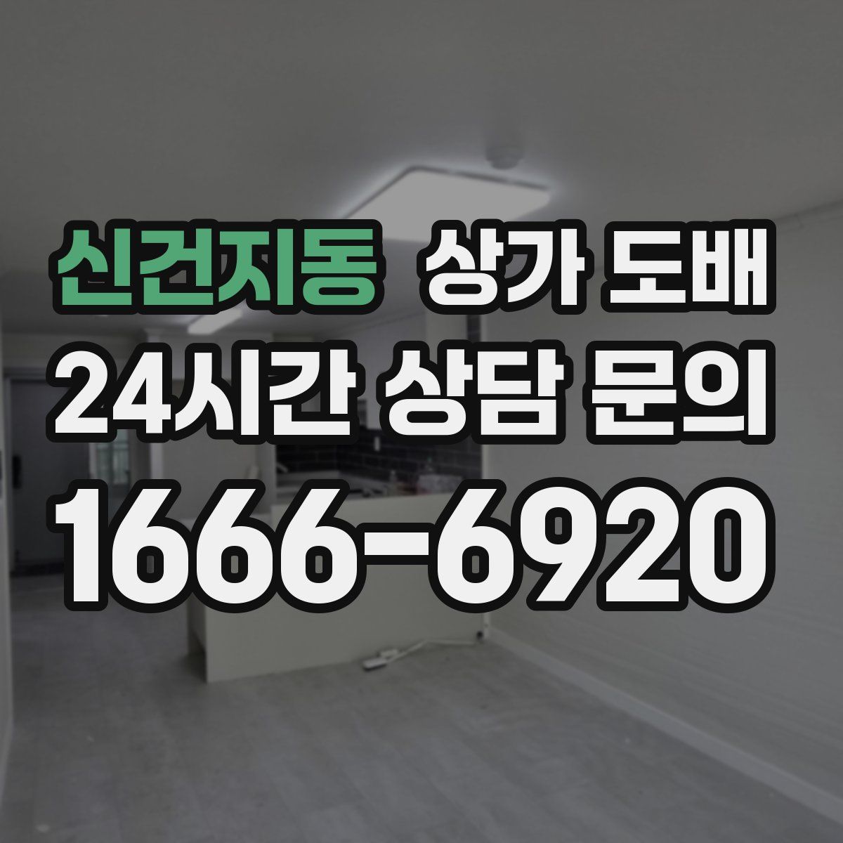 신건지동 상가 도배