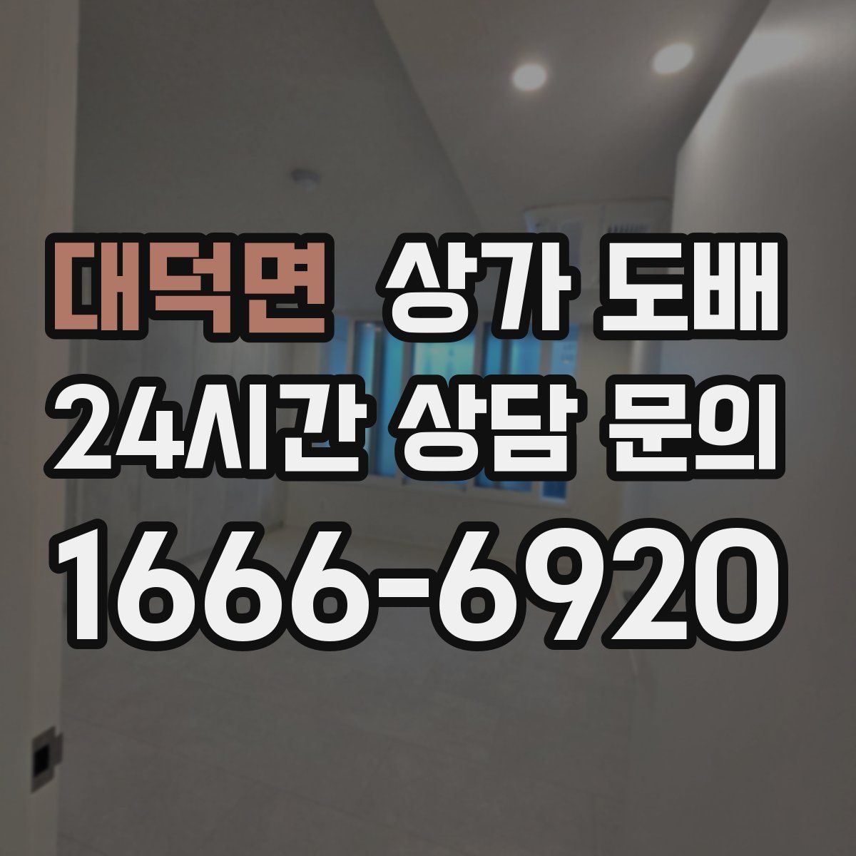 대덕면 상가 도배