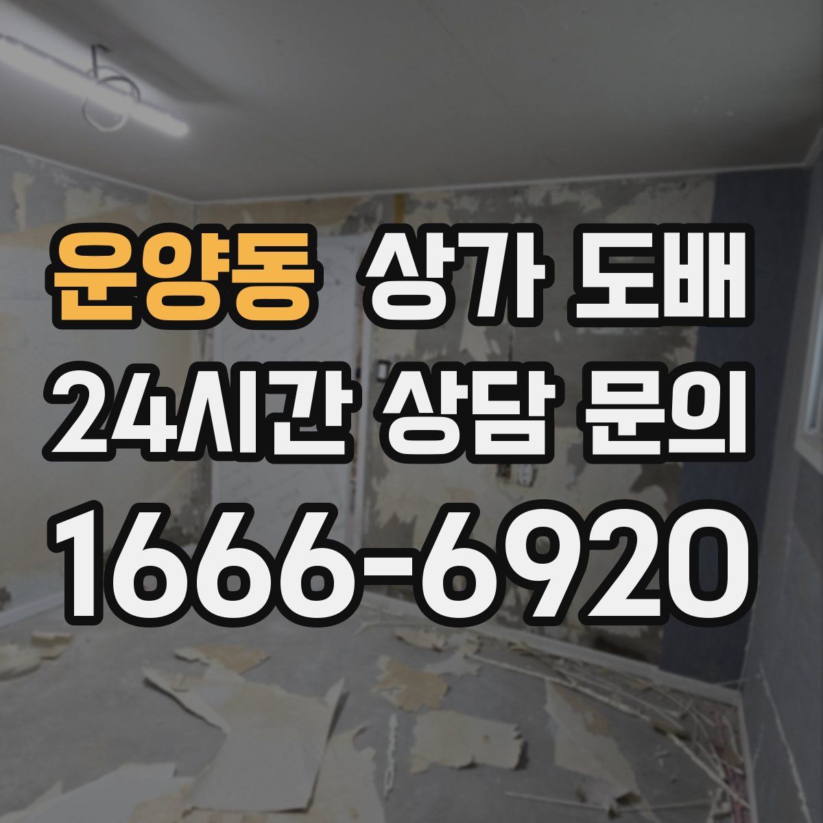 운양동 상가 도배