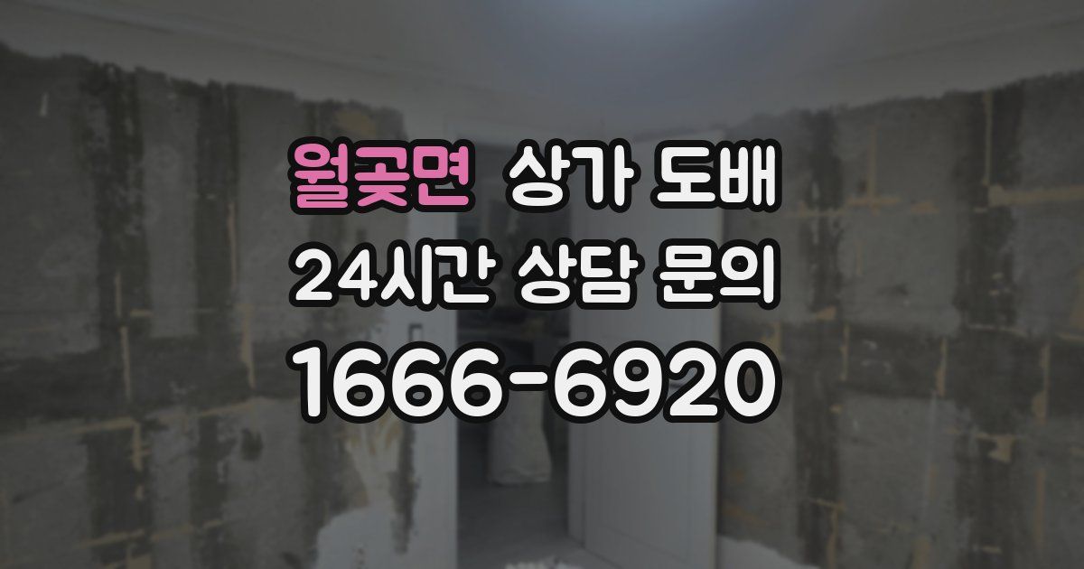 월곶면 상가 도배