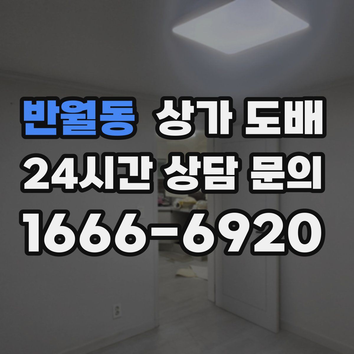반월동 상가 도배