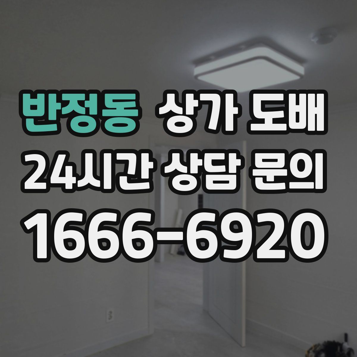 반정동 상가 도배