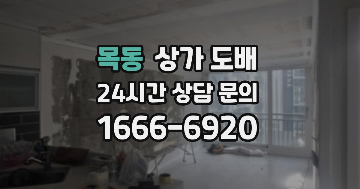 목동 상가 도배